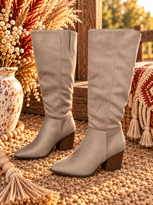 The High Desert Tall Boot — Taupe