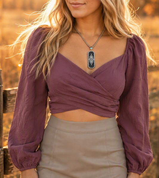 Tie Me Up Wrap Front Top - 3 Colors