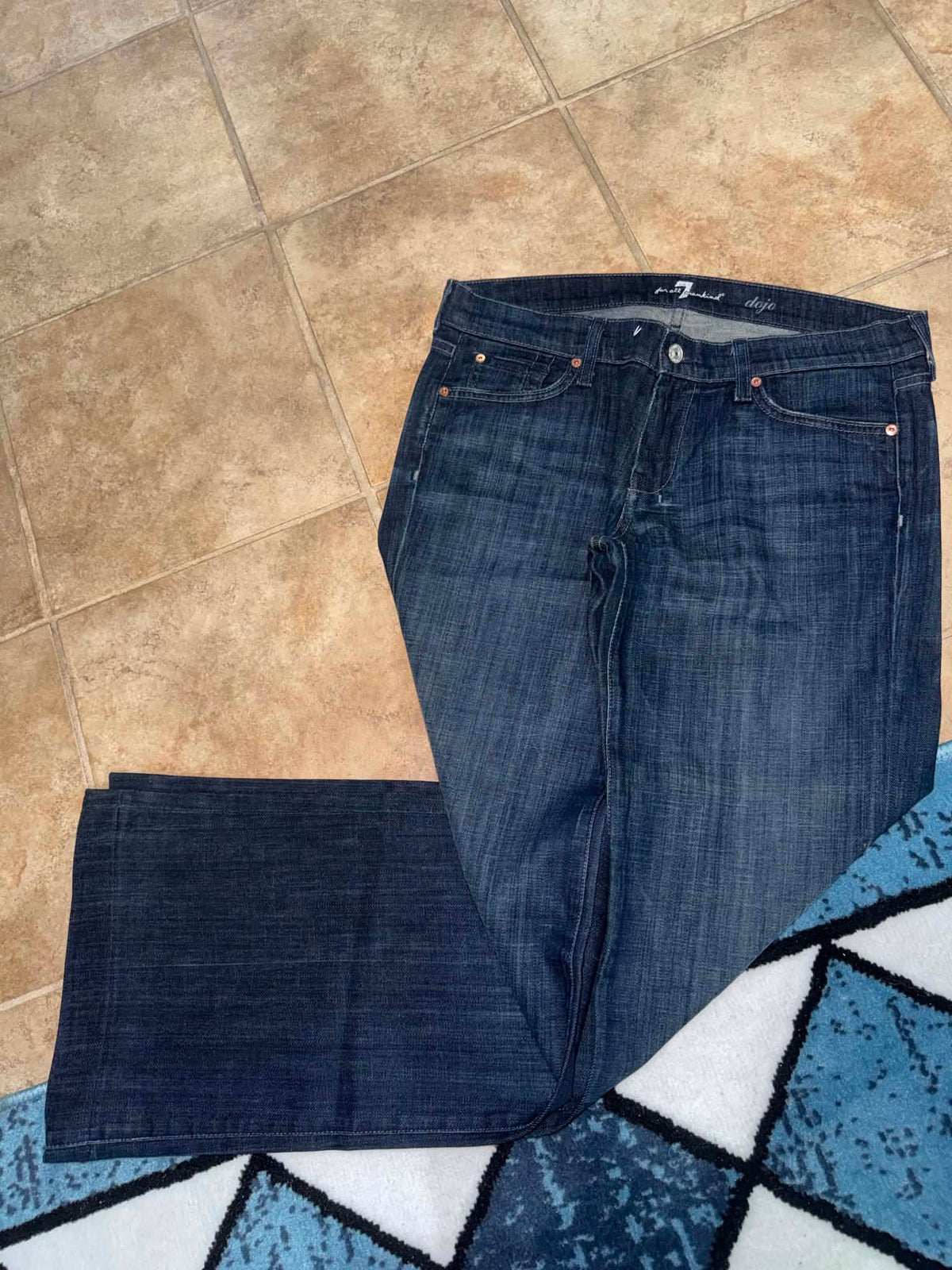 7 For All Mankind Dojo Wide Leg Jeans - 30