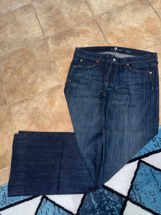 7 For All Mankind Dojo Wide Leg Jeans - 30