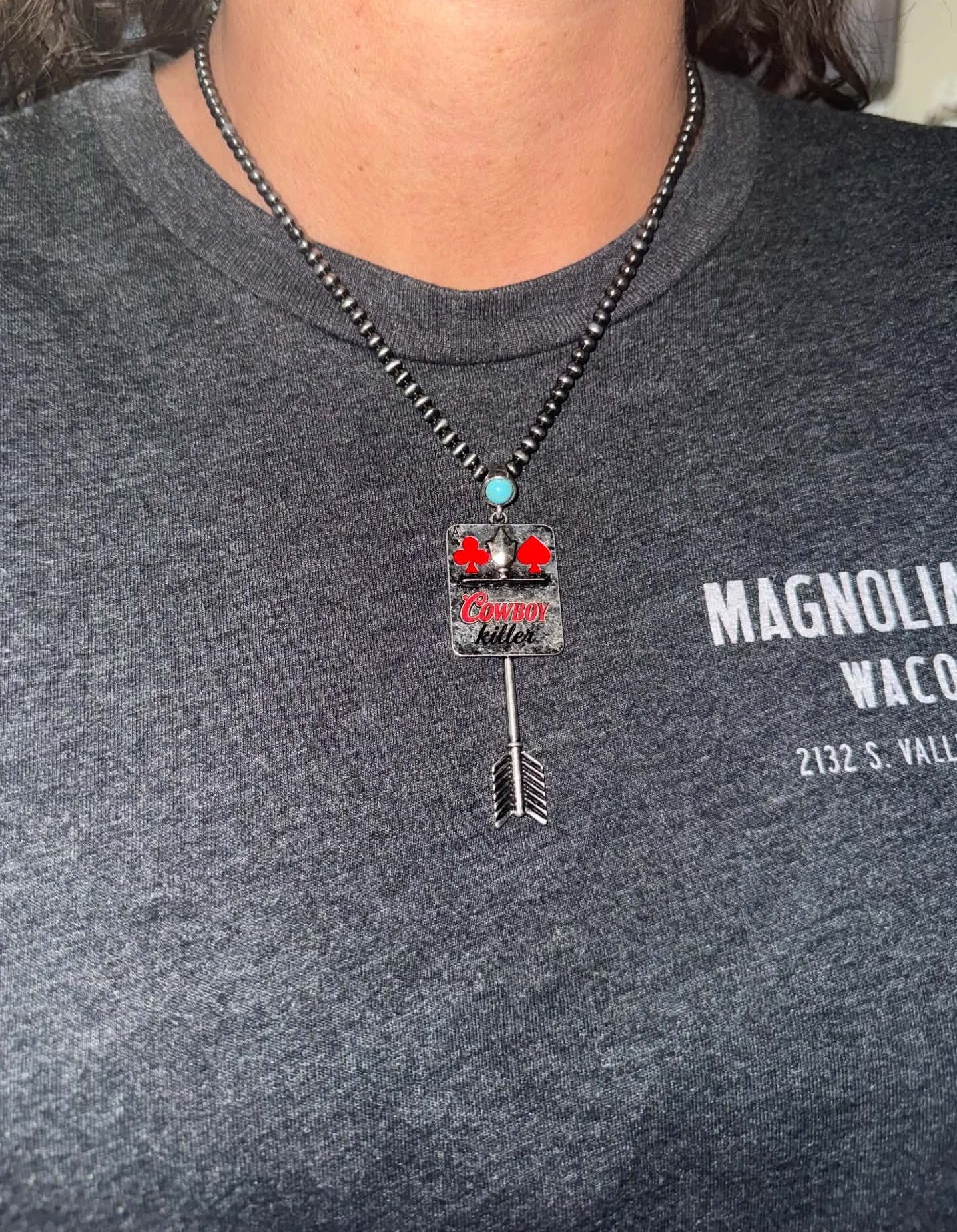 Cowboy Killer Arrow Necklace